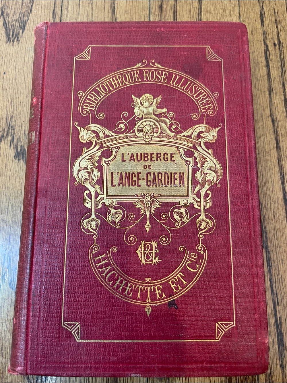Antique 1896 L’Auberge de L’Ange Gardien Hachette French Book Illustrated- RARE